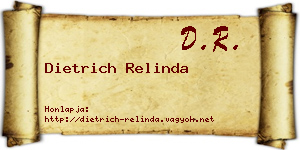 Dietrich Relinda névjegykártya
